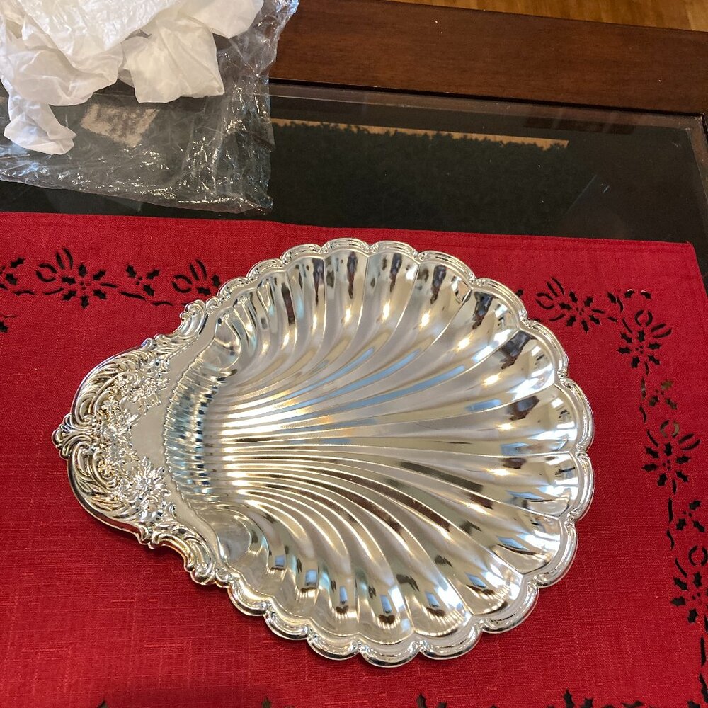 Shell Tray Silver plated